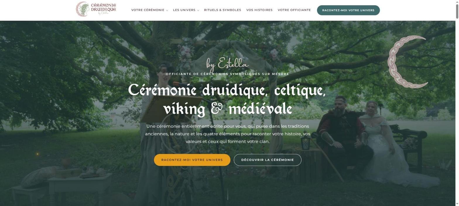 Site Cérémonie druidique by Estella — accueil